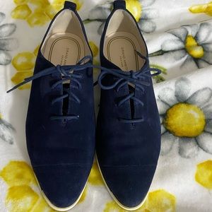 Cole Haan Navy Lace up. Includes original box.